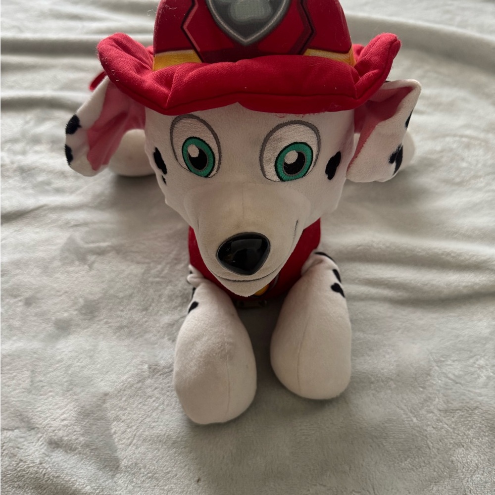 Paw Patrol Marshall Red and White Stuffed Animal backpack - Picture 1 of 3